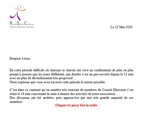 courrier du 22 5 20 
